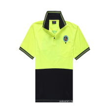 Breathable Cotton Pique Safety Yellow Polo Shirt